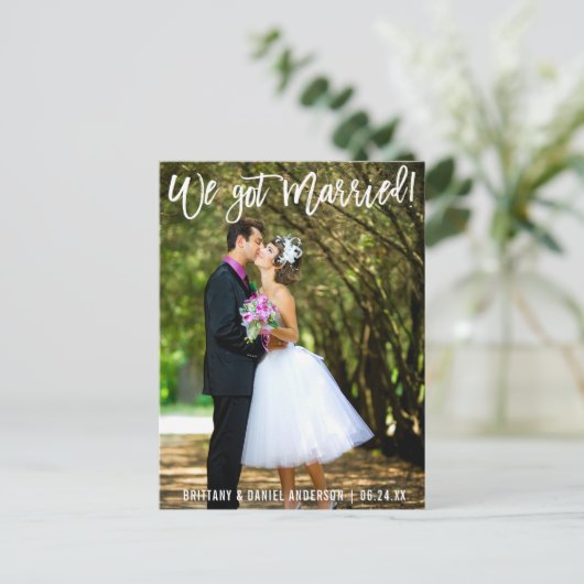 モダンBrush Script We得 Kuple Photo ポストカード (スタンド正面)