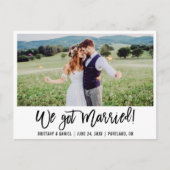 モダンBrush Script We得 Photo ポストカード (正面)