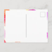 モダンBubbles写真ガーリー誕生日ありがとう ポストカード (裏面)