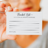モダンBucket List Lifetime of Adventures結婚 アドバイスカード