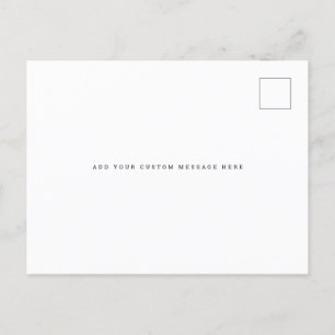モダンBudget Wedding日付ポストカードの保存 案内ポストカード