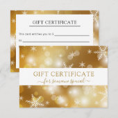 モダンBUSINESS CRISTMAS CERTIFICATEギフト (正面/裏面)