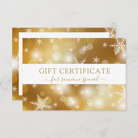 モダンBUSINESS CRISTMAS CERTIFICATEギフト (正面/裏面)