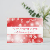 モダンBUSINESS CRISTMAS CERTIFICATEギフト (スタンド正面)