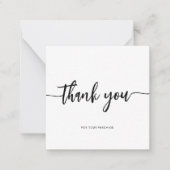 モダンBusiness Logo Company Thank You ノートカード (正面)