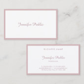 モダンCaligrahyスクリプミニマルトエレガント カッコいい 名刺 (正面/裏面)