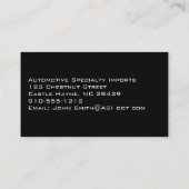 モダンCarbon Fiber Premium名刺 名刺 (裏面)