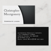 モダンCarbon Fiber Premium名刺 名刺 (正面/裏面)