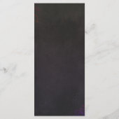 モダンCharcoa Black & 金ゴールドのディナ結婚ーメニュー メニュー (裏面)