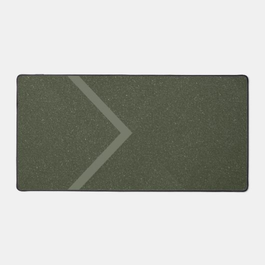 モダンChevron Moss Green Desk Mat – カスタマイズ可能 デスクマット (正面)
