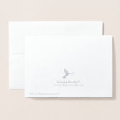 モダンChevron Photo結婚's Thank You 箔カード (裏面封筒付き)