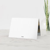 モダンChic Merci Script 2写真結婚in フランスの サンキューカード (裏面)