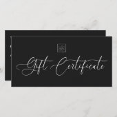 モダンChic Script Business Logoギフト券 (正面/裏面)