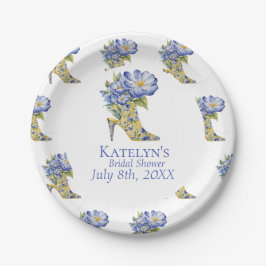 モダンChinoiserieフローラハイヒール紙プレート ペーパープレート