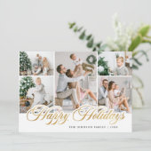 モダンChristmas 5 PHOTO Greeting シーズンカード (スタンド正面)