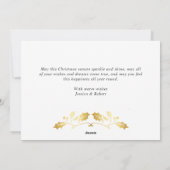 モダンChristmas 5 PHOTO Greeting シーズンカード (裏面)