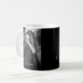 モダンChristmas Black and White Coule photo コーヒーマグカップ (正面左)