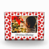 モダンCHRISTMAS CANADAカスタマイズ Keepsake フォトブロック (正面)