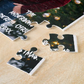 モダンChristmas Coule Photo ジグソーパズル (側面)