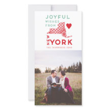 モダンChristmas Joyful wishes from New York Photo