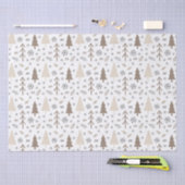 モダンChristmas Neutralトーン 薄葉紙 (クラフト)