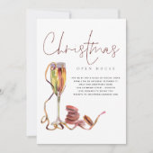 モダンChristmas Open Houseスクリプト 招待状 (正面)