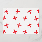 モダンCHRISTMAS PEACE Handレタリング家族写真 箔シーズンカード (裏面)