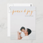モダンChristmas Peace Photo (ポストカード戻り) ポストカード (正面/裏面)