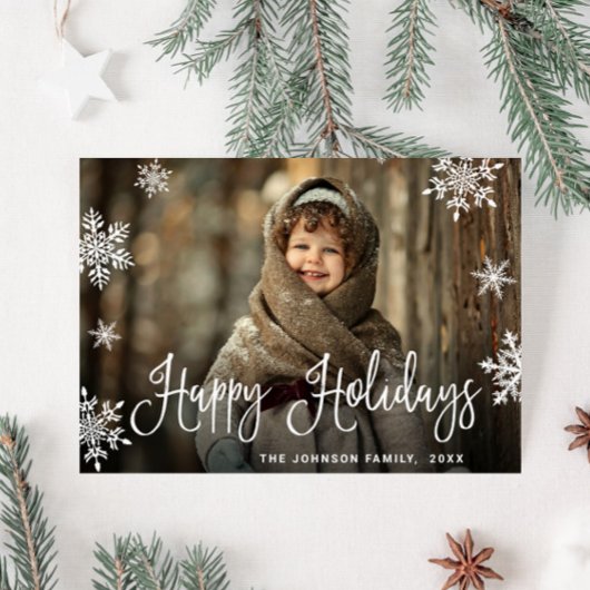 モダンChristmas PHOTO Greeting シーズンカード