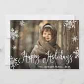 モダンChristmas PHOTO Greeting シーズンカード (正面)