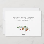 モダンChristmas PHOTO Greeting シーズンカード (裏面)