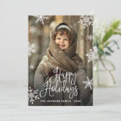 モダンChristmas PHOTO Greeting シーズンカード (スタンド正面)