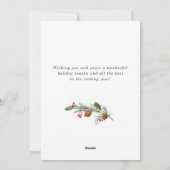 モダンChristmas PHOTO Greeting シーズンカード (裏面)