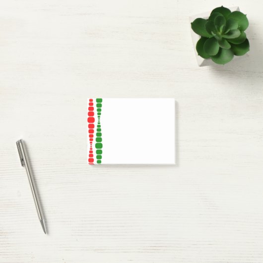 モダンChristmas Rectangles Post-it Notes ポストイット (オフィス)