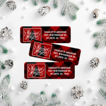 モダンChristmas Red Buffalo Plaidアドレス