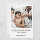 モダンChristmas Winter 4-Photo Script シーズンカード (裏面)