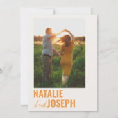 モダンClasy伝統的カラフル Photo結婚's 招待状 (裏面)