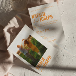 モダンClasy伝統的カラフル Photo結婚's 招待状