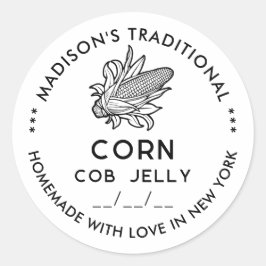 モダンcobシンボル付きコーンcobゼリーのステッカー ラウンドシール