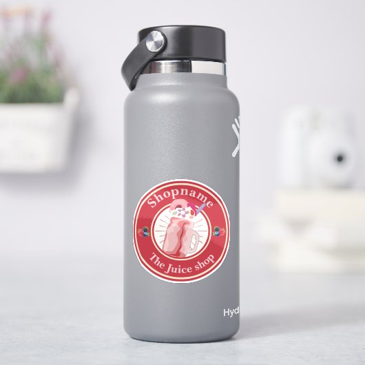 モダンCold Smoothiesフルーツジュース店名 シール (HydroFlask)