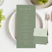モダンColorblockのメ結婚ニュー | ダークセージ メニュー