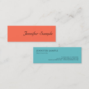 モダンColors Callificated Scriptテンプレート スキニー名刺