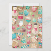 モダンCookieのクリスマスパーティの招待状 招待状 (裏面)