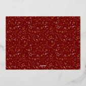 モダンCookie For Santa Photo 箔シーズンカード (裏面)