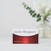 モダンCurve Red Black & White名刺 名刺 (スタンド正面)