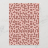 モダンCustom Designのテー結婚ブルメニューカード メニュー (裏面)