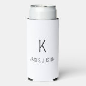 モダンCustom Wedding結婚式の引き出物Beer Holder スリム缶クーラー (Seltzer裏面)