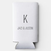 モダンCustom Wedding結婚式の引き出物Beer Holder スリム缶クーラー (裏面)