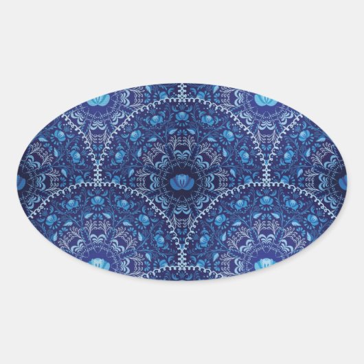 モダンCYO - オーバルステッカー 楕円形シール (正面)