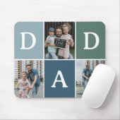 モダン'DAD'3枚の写真ギフト マウスパッド (マウス)